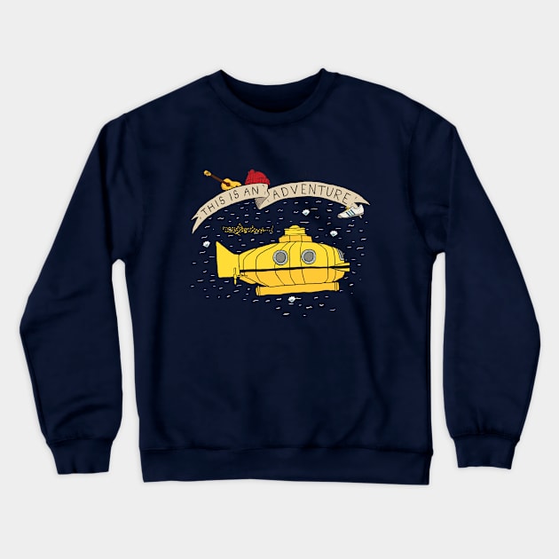 This Is An Adventure Crewneck Sweatshirt by Plan8